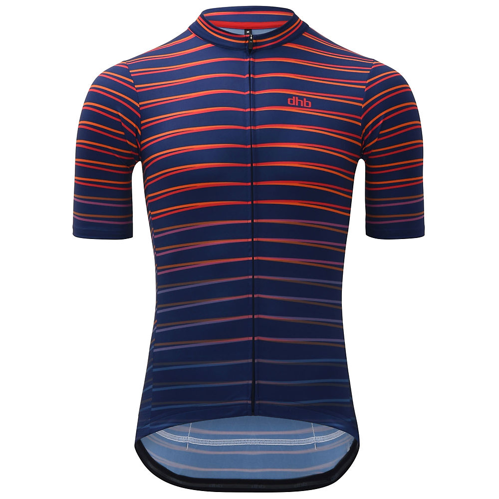 dhb Classic Short Sleeve Jersey - Refraction - Bleu marine/Rouge - XXL, Bleu marine/Rouge