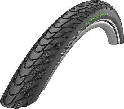 Schwalbe Marathon E-Plus Performance Bike Tyre - Black - Reflex - Wire Bead, Black - Reflex