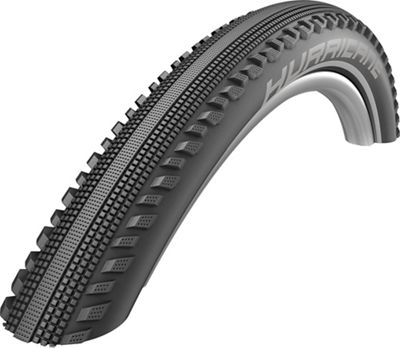 Schwalbe Hurricane Performance RaceGuard Tyre - Black - Reflective - Wire Bead, Black - Reflective