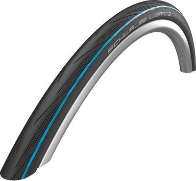 Schwalbe Lugano II K-Guard Folding Road Tyre - Black - Blue - 700c}, Black - Blue