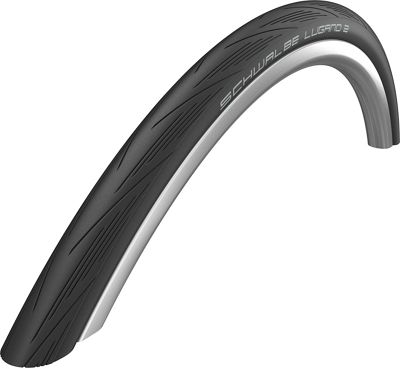 Schwalbe Lugano II K-Guard Folding Road Tyre - Black - 700c}, Black