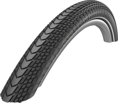 Schwalbe Marathon Almotion Evo City Tyre - Black - Reflective - Folding Bead, Black - Reflective