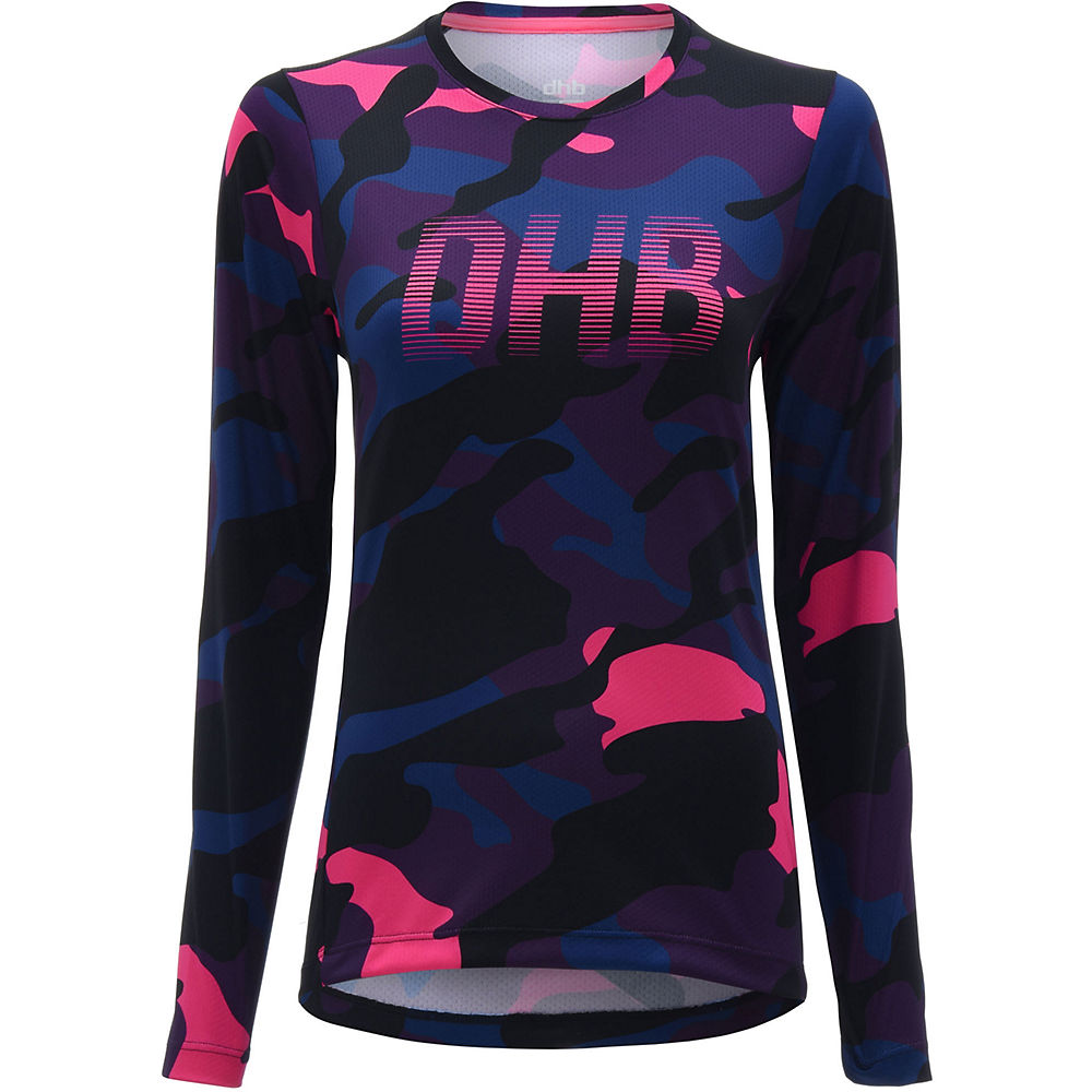 dhb MTB Womens Trail Jersey - Camo - Pink Camo - UK 16
