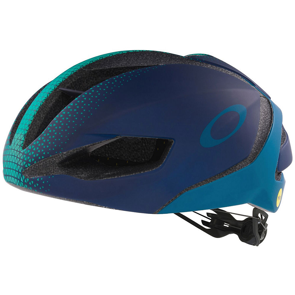 Image of Oakley ARO5 Boa Mips Road Bike Helmet - 2022 - Navy / Balsam / Celeste / Medium / 54cm / 58cm