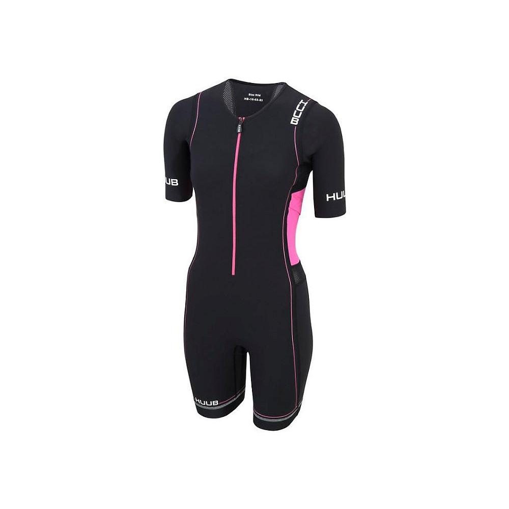 HUUB Womens CORE Long course Tri Suit 2019 - Noir/Rouge, Noir/Rouge