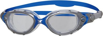 Zoggs Original Predator Flex Goggles - Clear-Silver-Blue - One Size, Clear-Silver-Blue