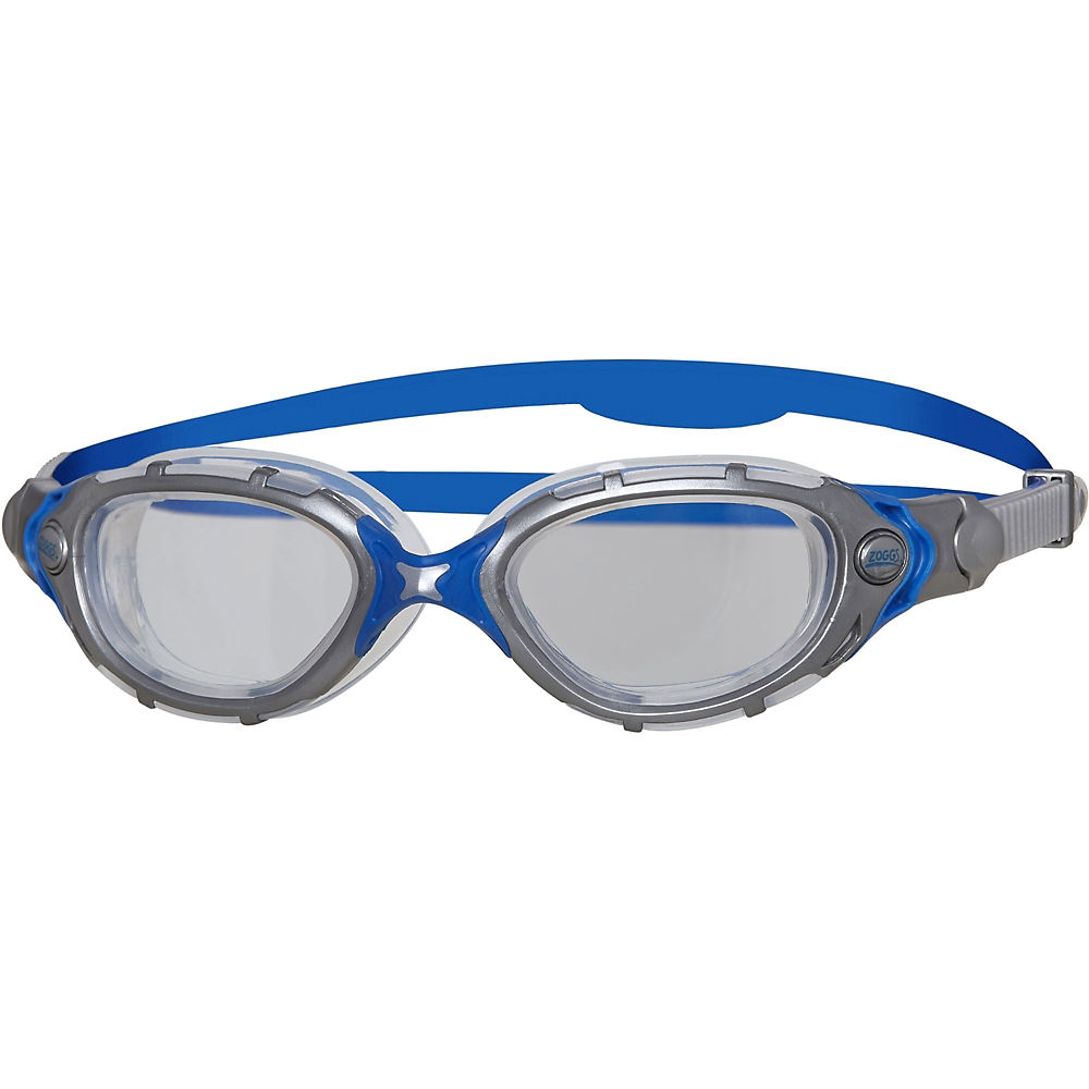 Zoggs Original Predator Flex Goggles Clear Silver Blue One Size, Clear Silver Blue