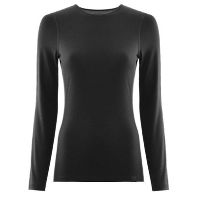 Föhn Merino Women's LS Baselayer (200) - Black - UK 14}, Black