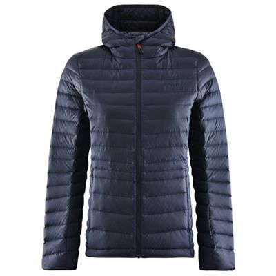 Föhn Women's Micro Down Hooded Jacket - Marine - UK 12, Marine