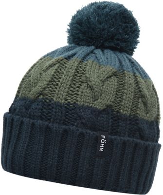 Föhn Bobble Hat - Navy-Green - One Size}, Navy-Green