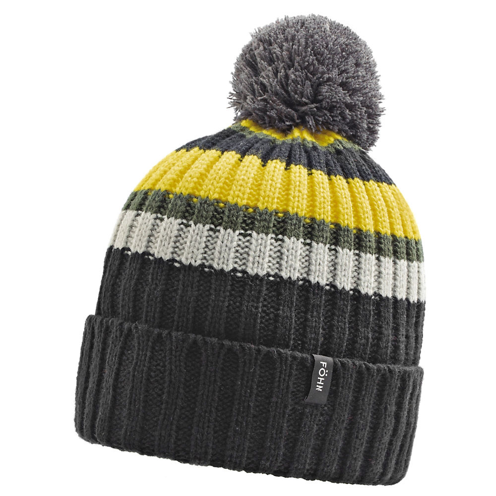 Föhn Bobble Hat - Noir/Jaune - One Size, Noir/Jaune