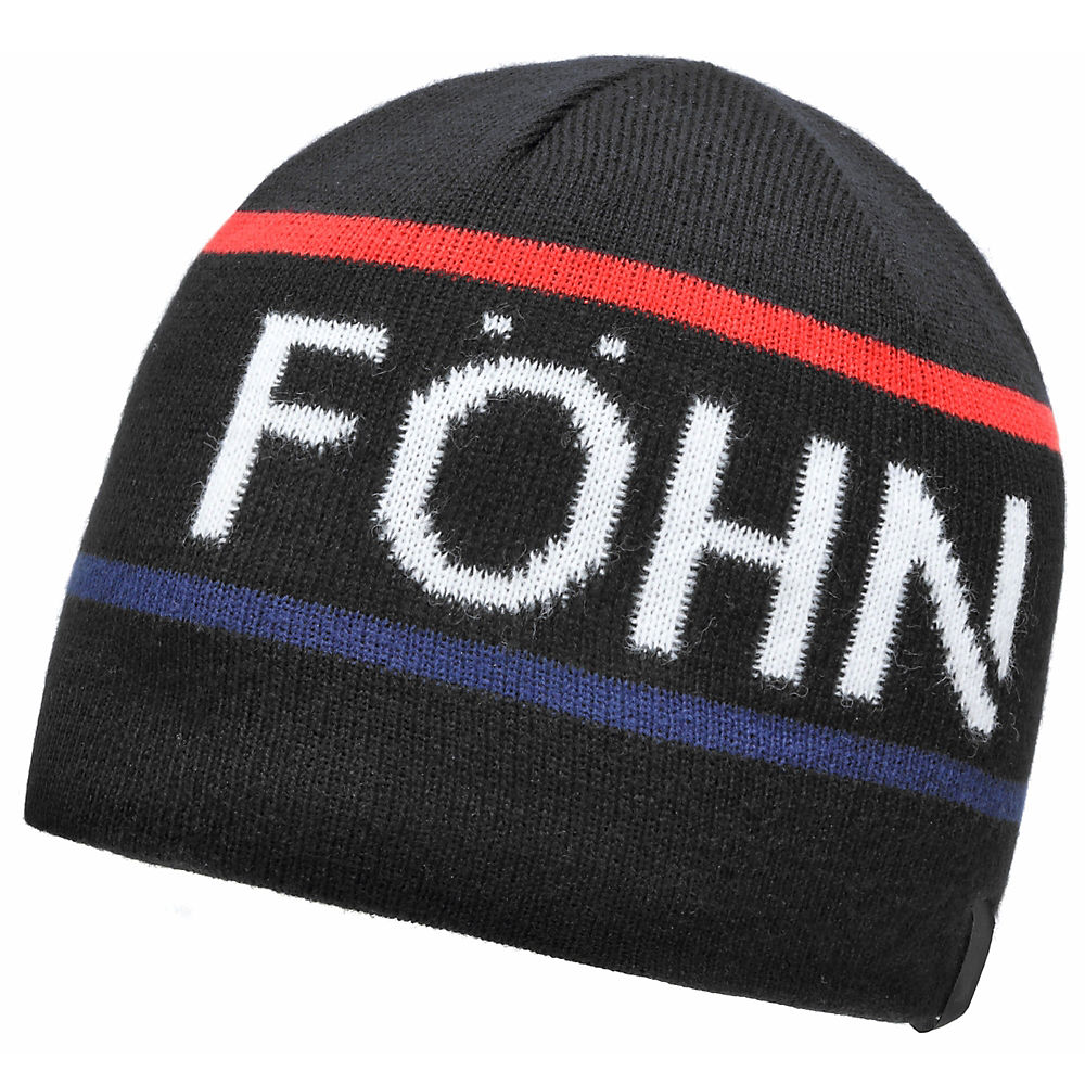 Föhn Logo Beanie - Noir/Bleu marine - One Size, Noir/Bleu marine
