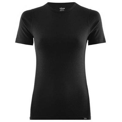 Föhn Women's Merino SS Baselayer (200) - Black - UK 12}, Black