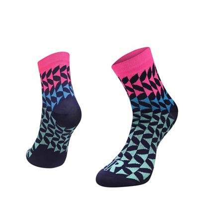 Ratio Arrow 10cm Sock AW19 - Navy-Multi - L}, Navy-Multi