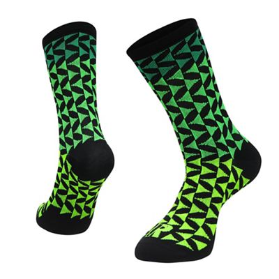 Ratio Arrow 20cm Sock AW19 - Green-Black - M}, Green-Black