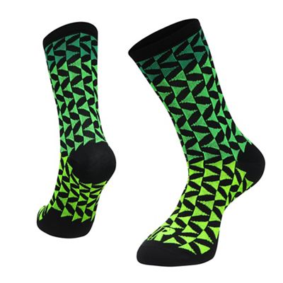 Ratio Arrow 20cm Sock AW19 - Green-Black - S}, Green-Black