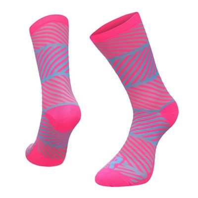 Ratio Grid 20cm Sock AW19 - Pink-Blue - L}, Pink-Blue