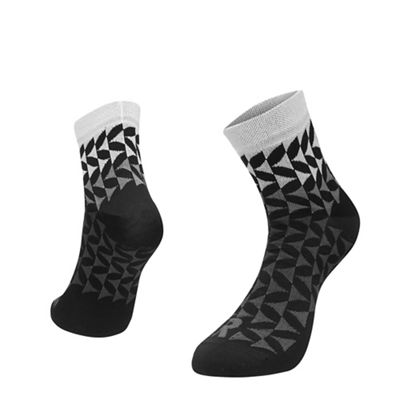 Ratio Arrow 10cm Sock AW19 - Black-Grey - L}, Black-Grey
