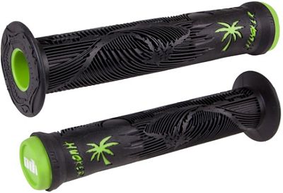 ODI Hucker Signature BMX Grips - Black - Green - 160mm, Black - Green