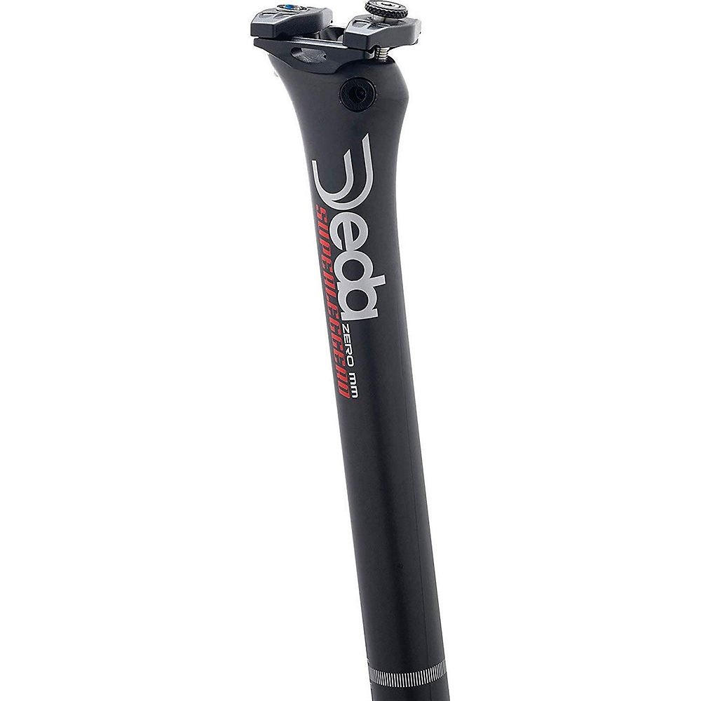 Deda Elementi Superleggero Inline Seat Post - Noir - Rouge - 27.2mm, Noir - Rouge