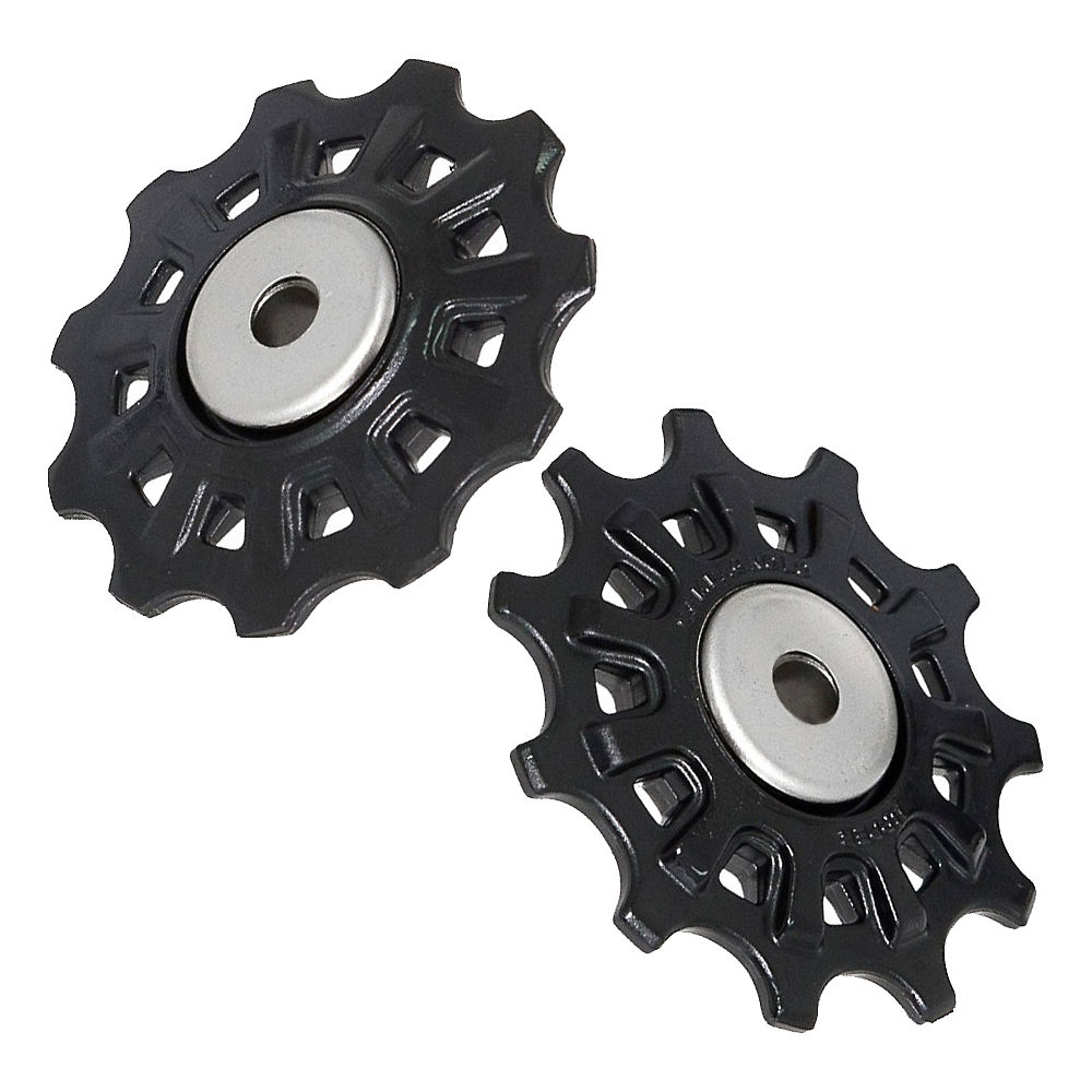 Campagnolo Record Rear Derailleur Jockey Wheels - Black, Black