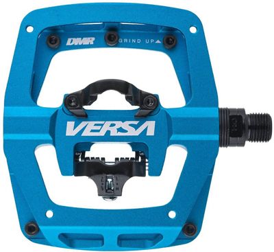 DMR Versa Dual Sided Flat and SPD Pedal - Blue, Blue