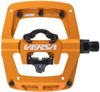 DMR Versa Dual Sided Flat and SPD Pedal - Orange, Orange