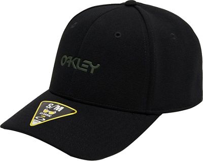Oakley 6 Panel Stretch Metallic Hat  - nero - S/M, nero
