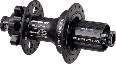 Spank Hex J-Type Rear MTB Hub - Black - 12x 135-142mm, Black