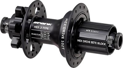Spank Hex J-Type Rear MTB Hub - Noir - 12x 135-142mm, Noir