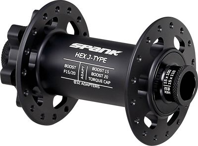 Spank Hex J-Type Boost Front MTB Hub - Black - 15-20mm x 110mm}, Black