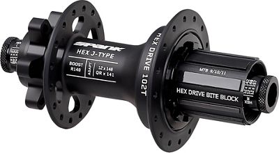 Spank Hex J-Type Boost Rear MTB Hub - Black - 12 x 148mm, Black