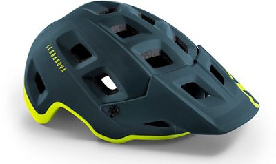 MET Terranova MTB Helmet 2020 – Blue-Lime – S, Blue-Lime