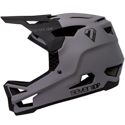 7 iDP Project 23 GF Full Face Helmet 2020 - Matte Grey-Gloss Black - XS