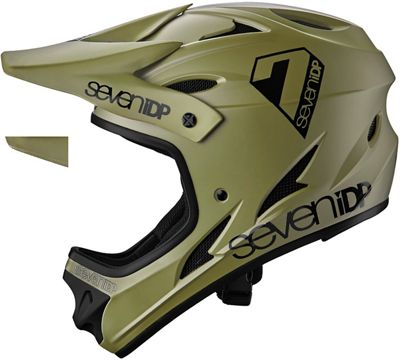 7 iDP Youth M1 Full Face Helmet 2020 - Army Green, Army Green