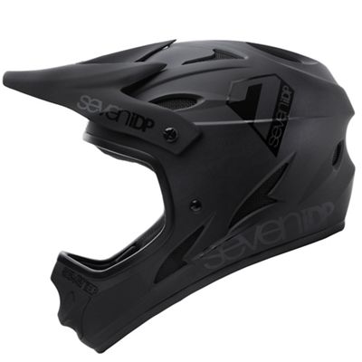 Image of 7 iDP M1 Full Face Helmet 2020 - Matte Black-Gloss Black, Matte Black-Gloss Black