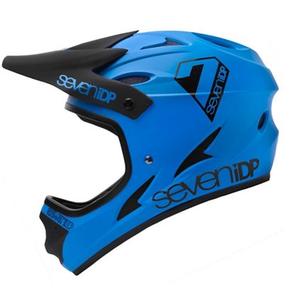 Image of 7 iDP M1 Full Face Helmet 2020 - Matte Cobalt Blue-Black, Matte Cobalt Blue-Black