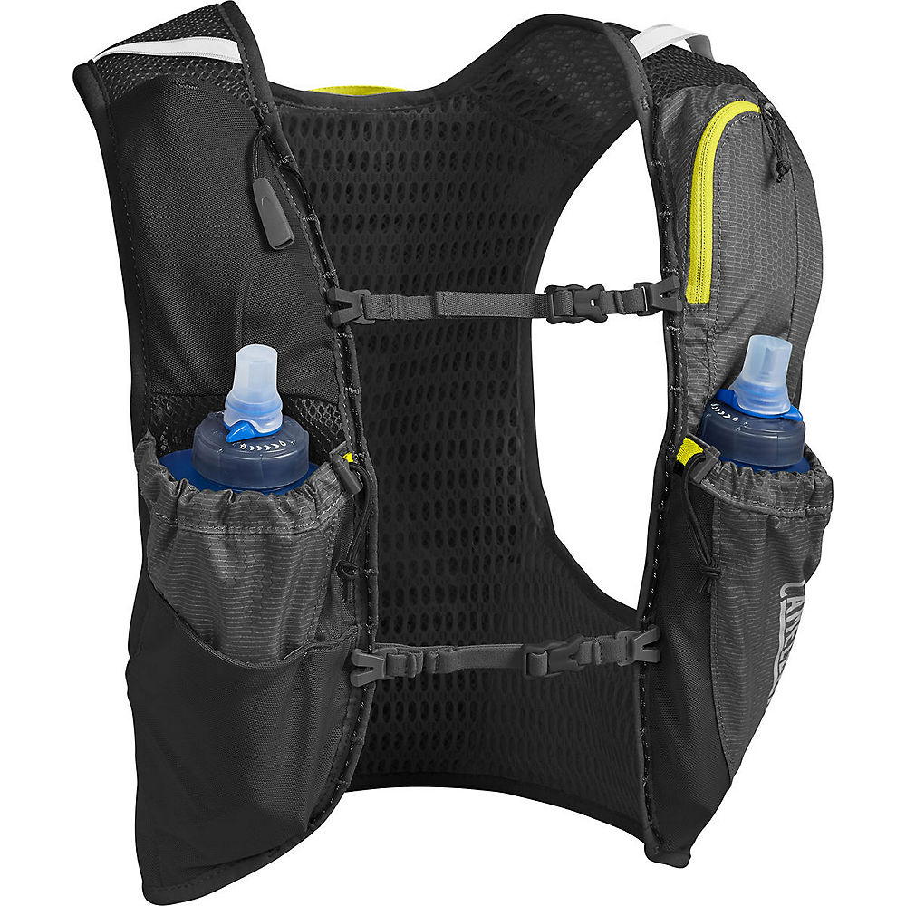 Camelbak Ultra Pro Vest - 2x 1L Quick Stow Flask - Graphite-Sulphure Spring - Small