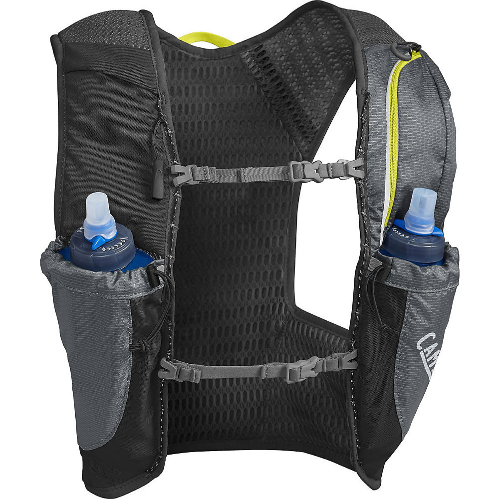 Camelbak Nano Vest with 2 x 1L Quick Stow Flask - Graphite-Sulphure Spring - Medium