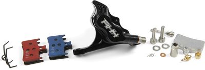 Hope RX4 Flat Mount Complete Caliper - Noir - Front, Noir