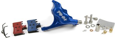 Hope RX4 Flat Mount Complete Caliper - Bleu - Rear, Bleu