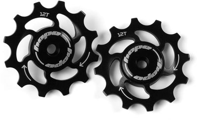 Hope 12 Tooth Jockey Wheels - Black, Black