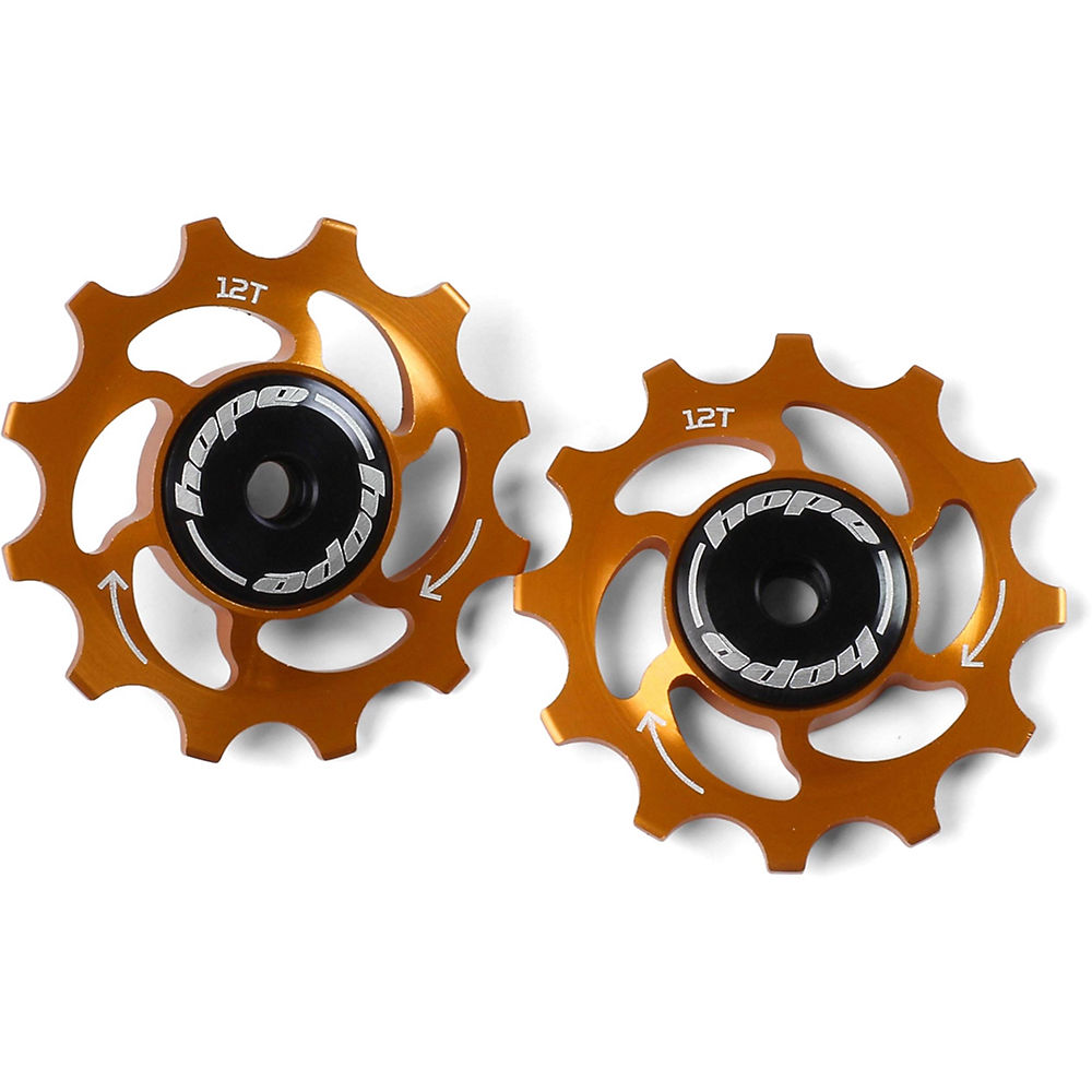 Hope 12 Tooth Jockey Wheels - Orange, Orange