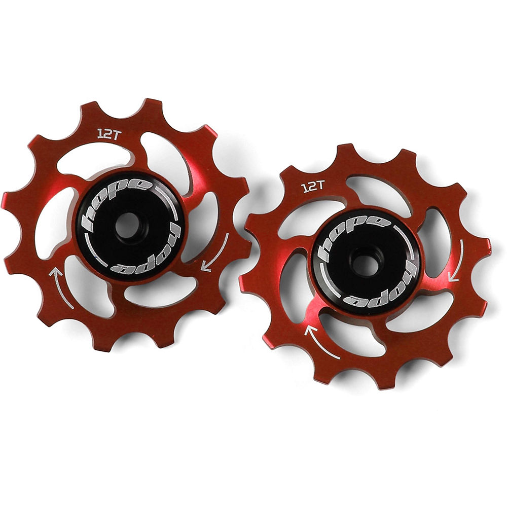 Hope 12 Tooth Jockey Wheels - Rouge, Rouge