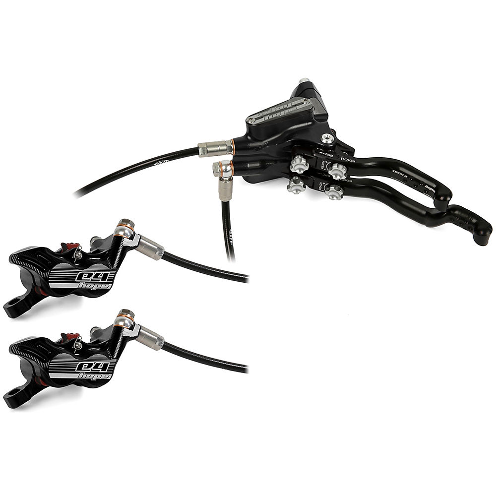 Hope Tech 3 E4 DUO Disc Brake-No Rotor - Noir - Right Hand, Noir