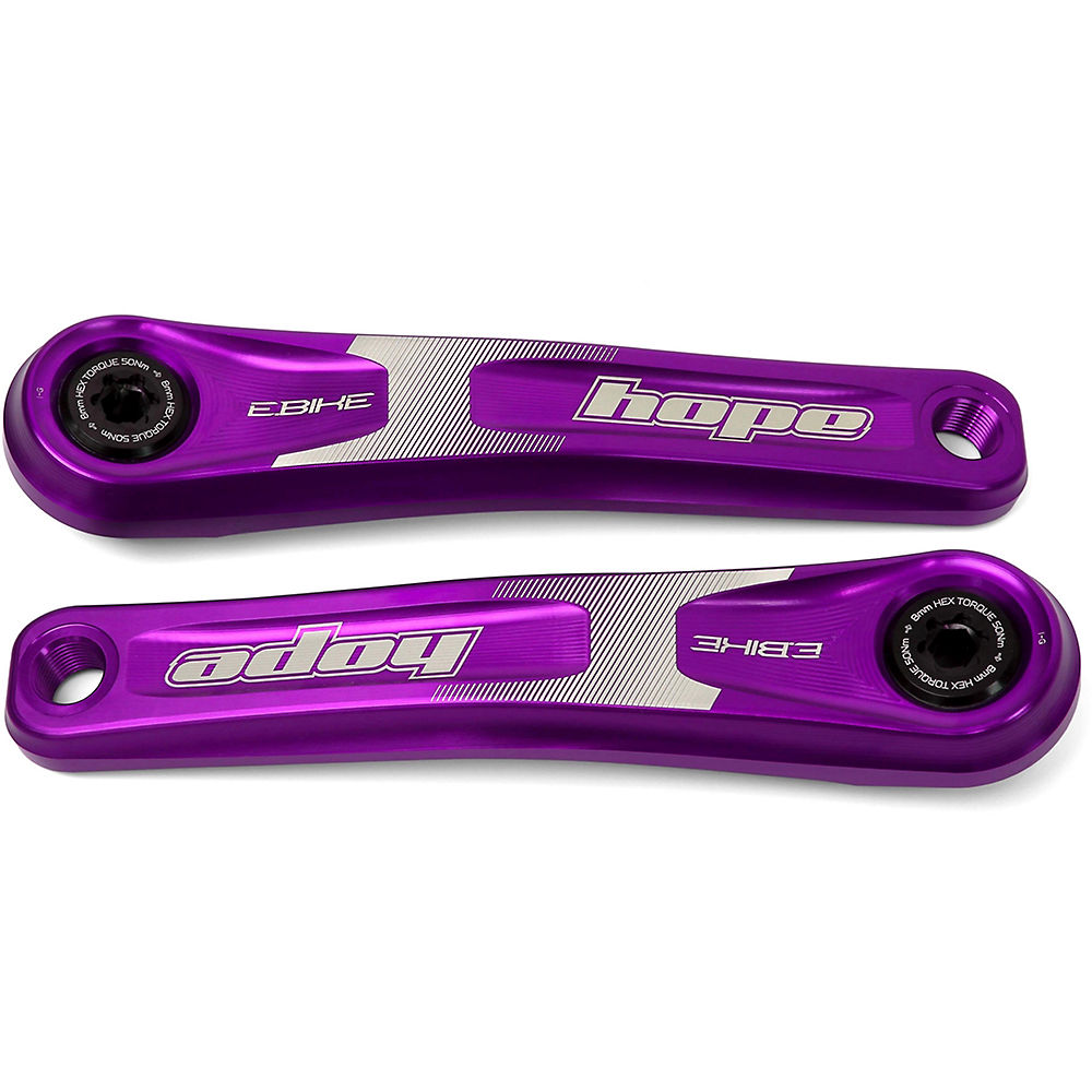 Hope Electric Bike Mountain Bike Crankset - Purple, Purple