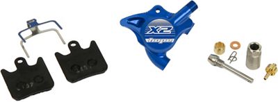 Hope X2 FM Disc Brake Caliper Complete - Bleu, Bleu