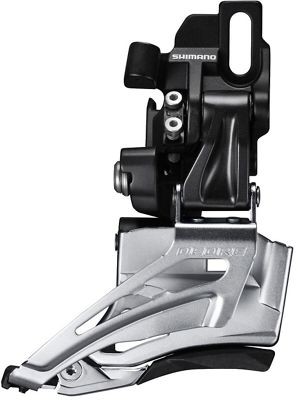 Shimano Deore M618 DM 2x10 MTB Front Derailleur - Noir argent - Dual Pull