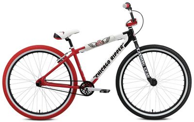 SE Bikes Big Ripper 29 BMX Bike - Chicago Red-White-Black - 29", Chicago Red-White-Black