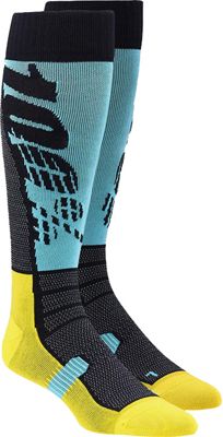 100% Hi-Side Performance Moto Socks Spring 2012 - Aqua - L/XL/XXL, Aqua